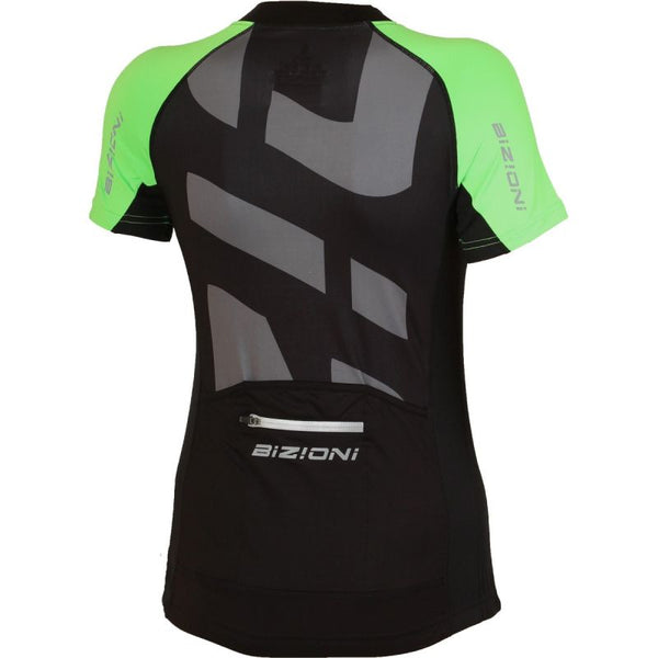 WD73 Womens cycling jersey black-green