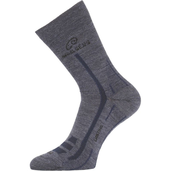 WLS hiking merino light crew socks blue